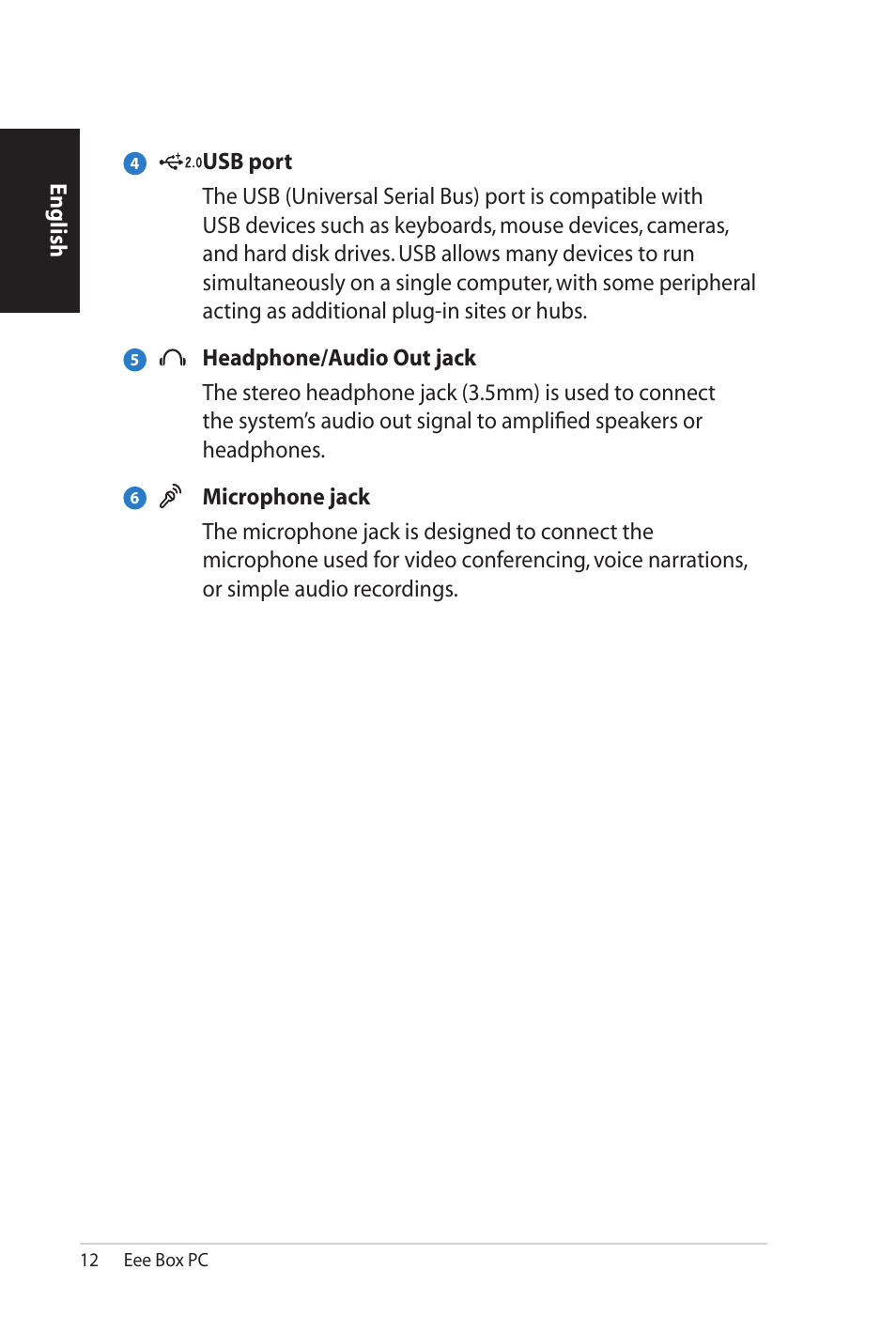 Asus B206 User Manual | Page 12 / 104