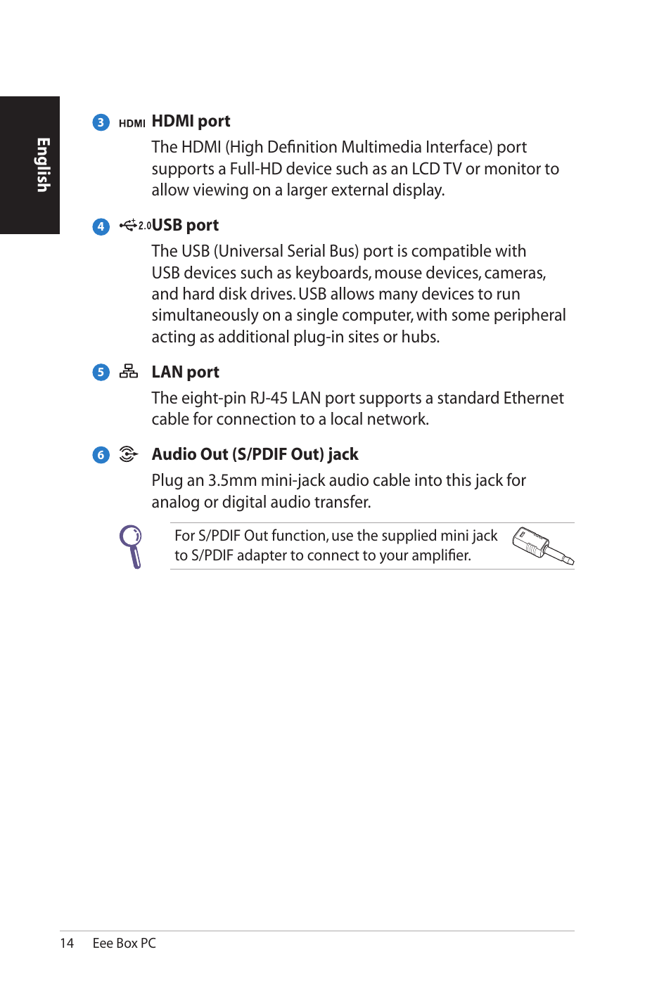 Asus B206 User Manual | Page 14 / 104