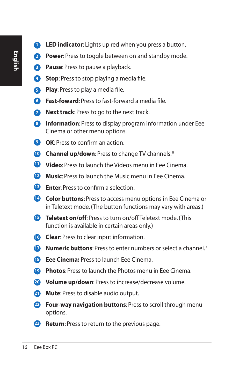 Asus B206 User Manual | Page 16 / 104