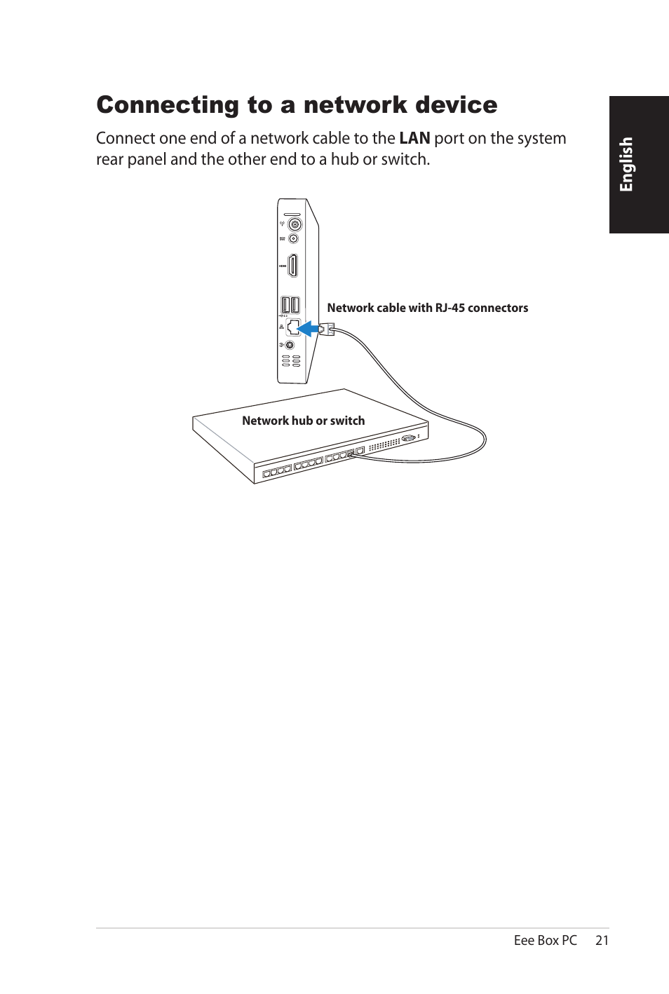 Connecting to a network device | Asus B206 User Manual | Page 21 / 104