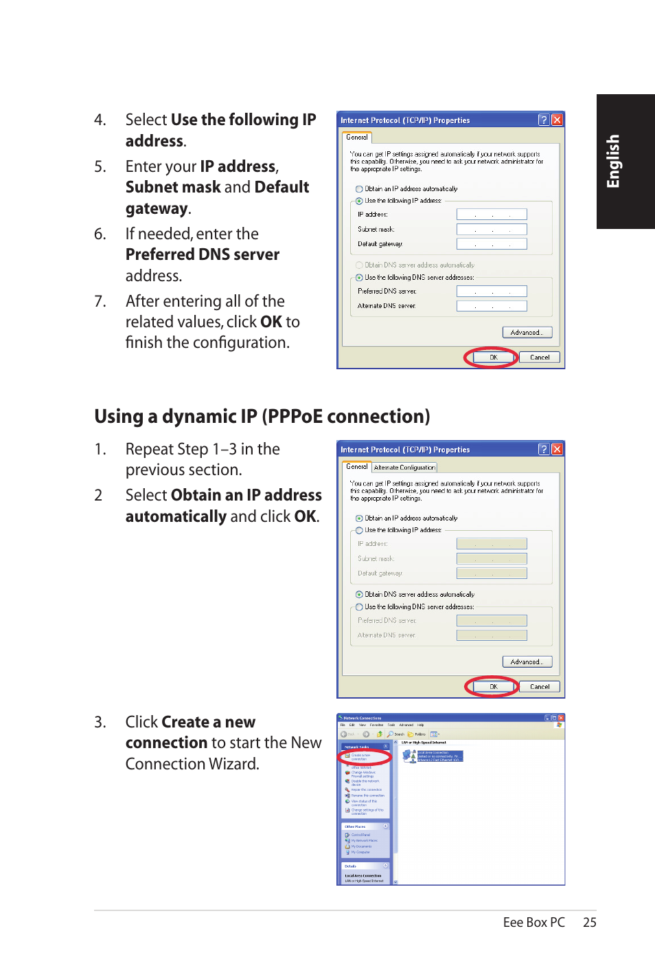 Using a dynamic ip (pppoe connection) | Asus B206 User Manual | Page 25 / 104