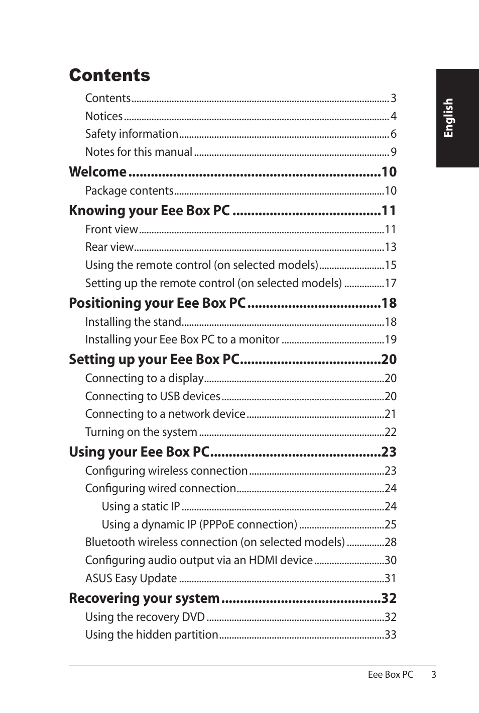 Asus B206 User Manual | Page 3 / 104