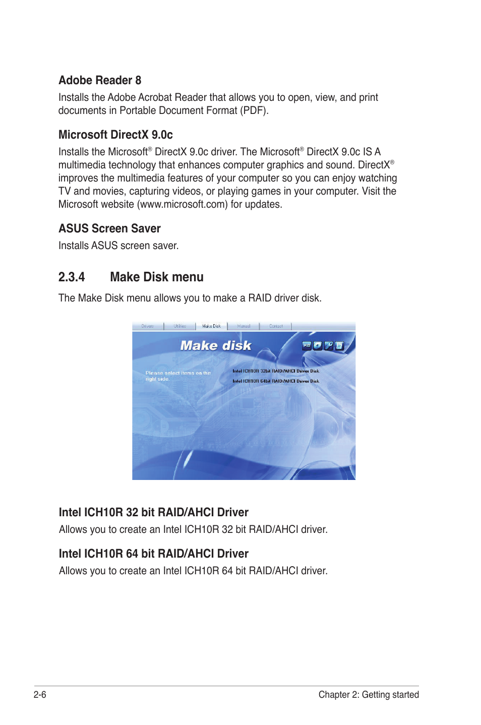 4 make disk menu | Asus BP5265 User Manual | Page 22 / 76