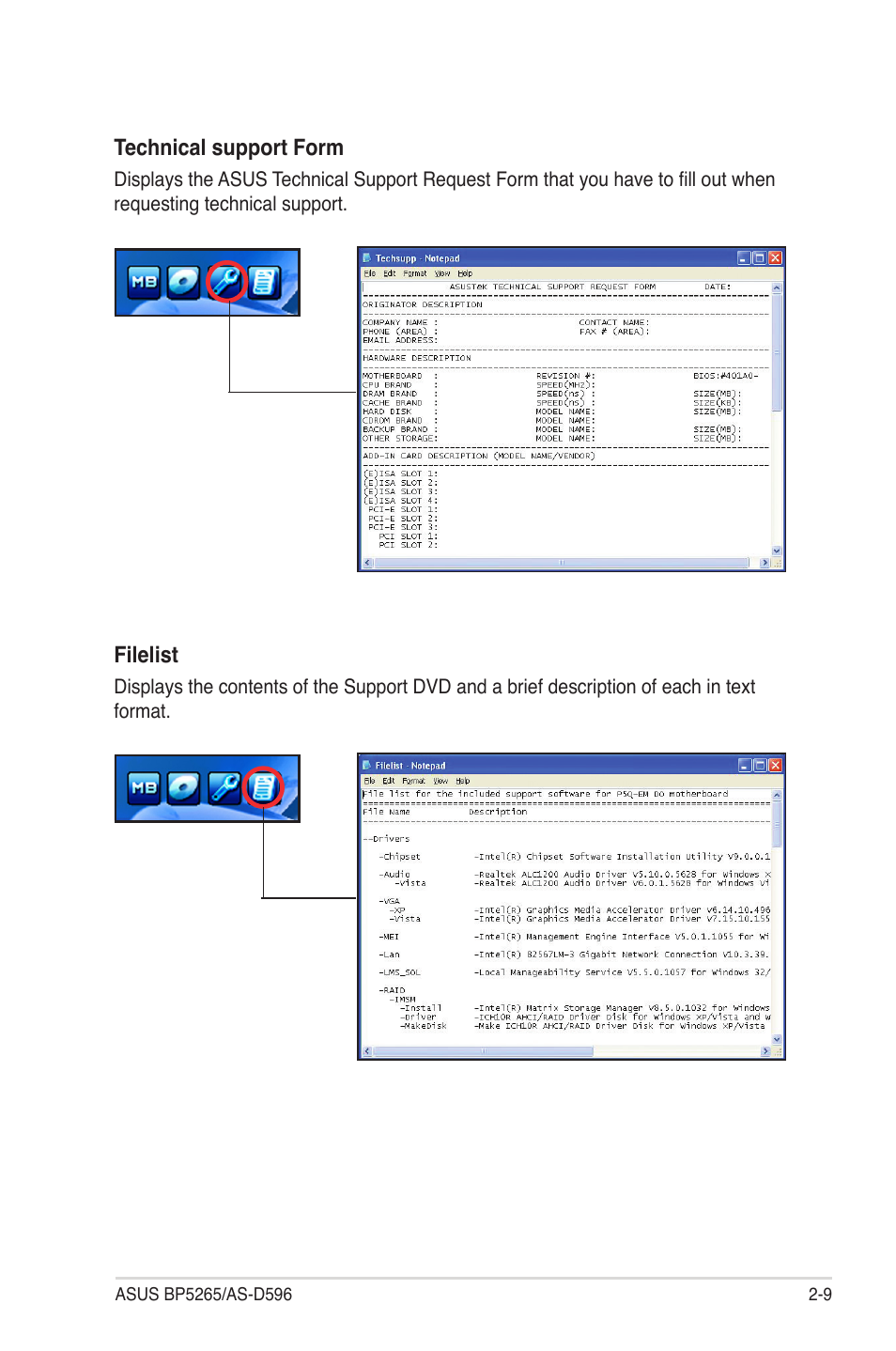 Asus BP5265 User Manual | Page 25 / 76