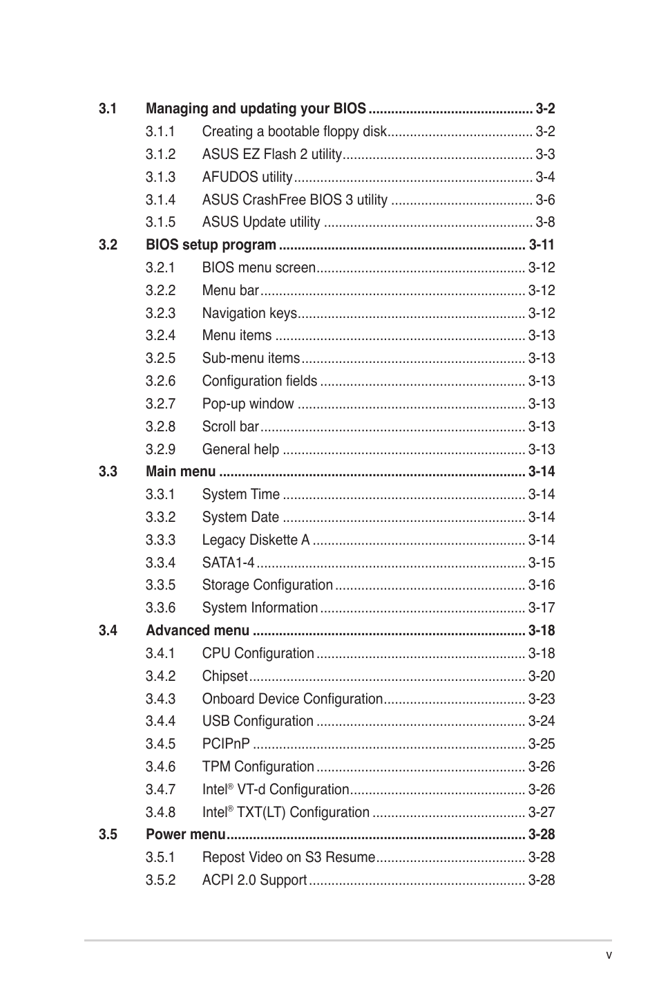 Asus BP5265 User Manual | Page 5 / 76