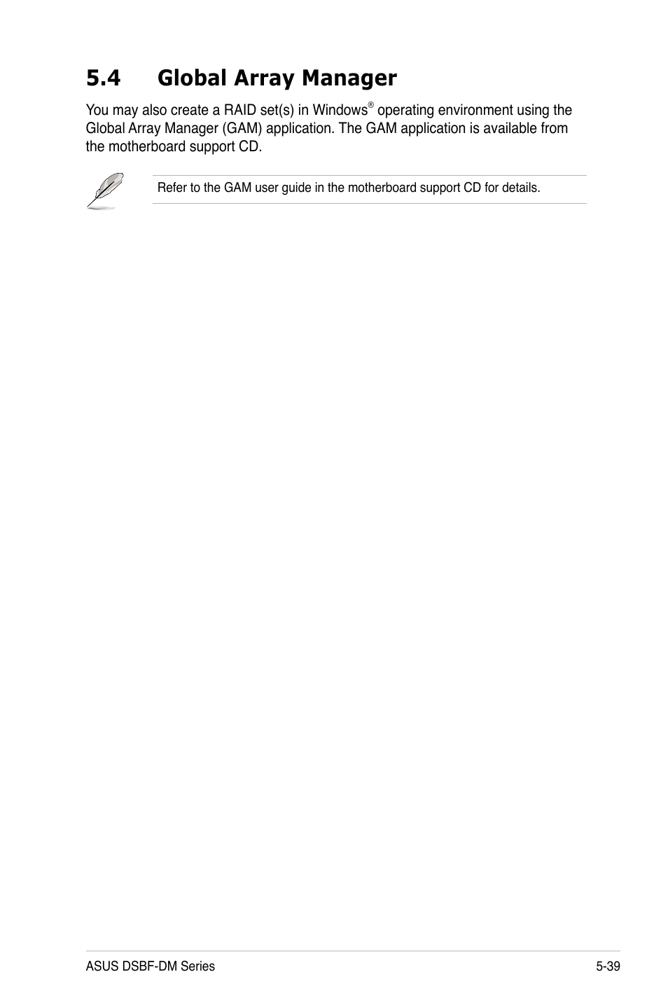 4 global array manager | Asus DSBF-DM/SAS User Manual | Page 149 / 204
