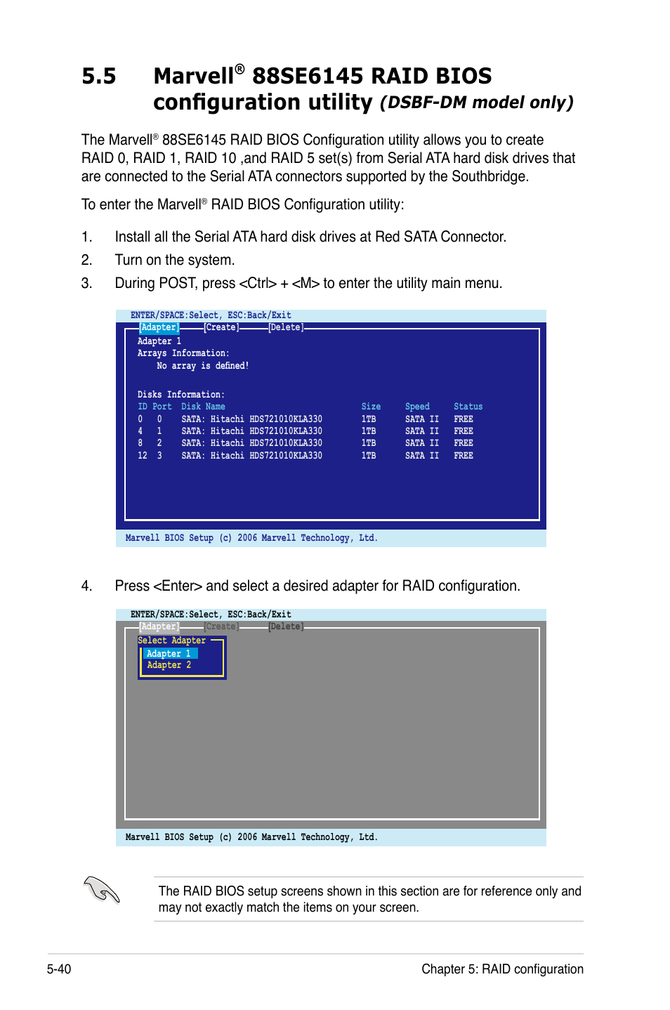 5 marvell, Dsbf-dm model only) | Asus DSBF-DM/SAS User Manual | Page 150 / 204