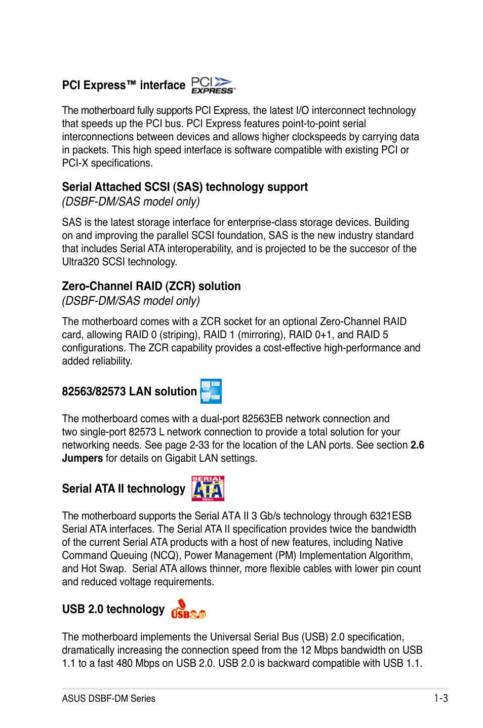 Asus DSBF-DM/SAS User Manual | Page 17 / 204