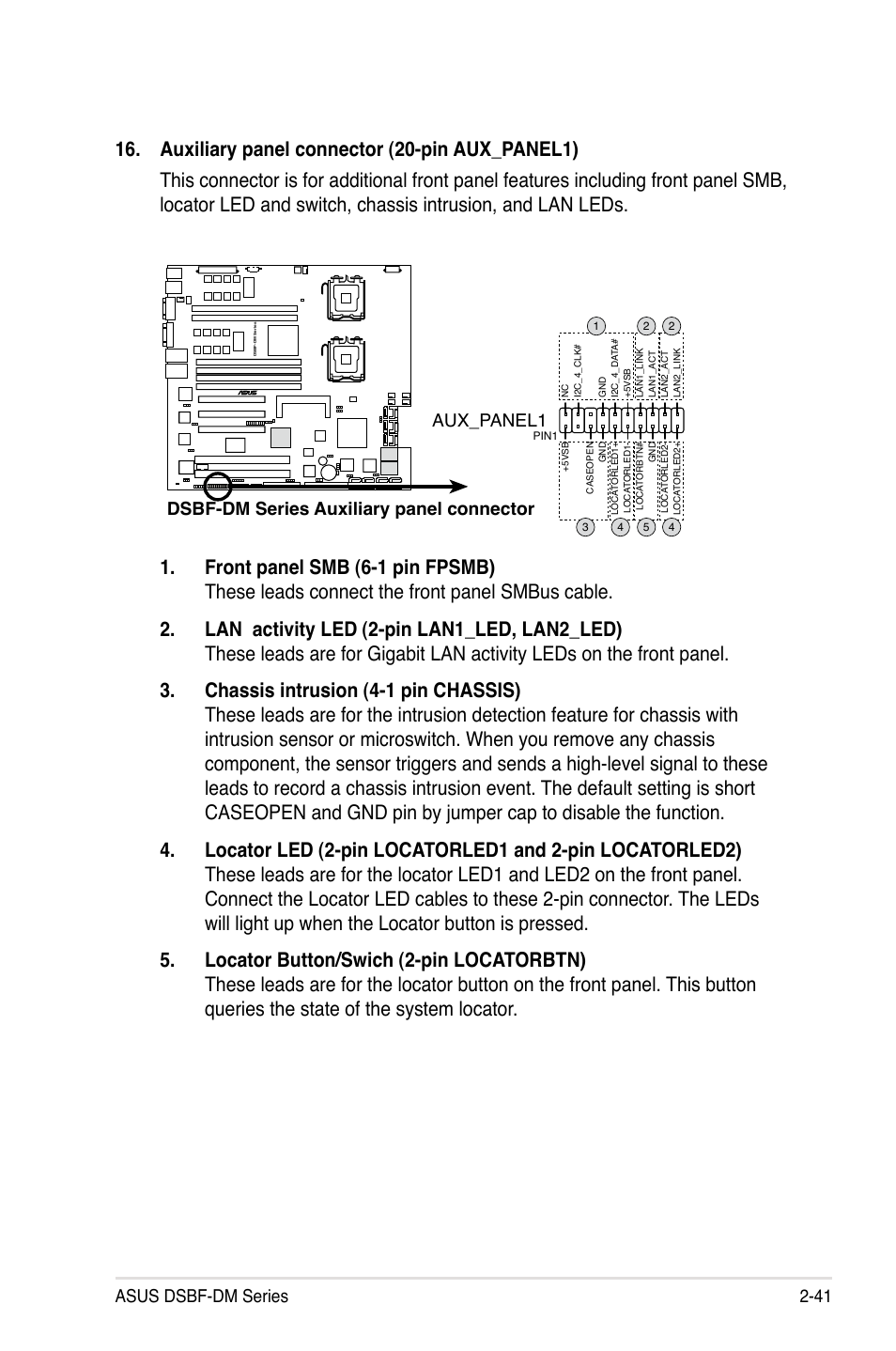 Asus dsbf-dm series 2-41 | Asus DSBF-DM/SAS User Manual | Page 61 / 204