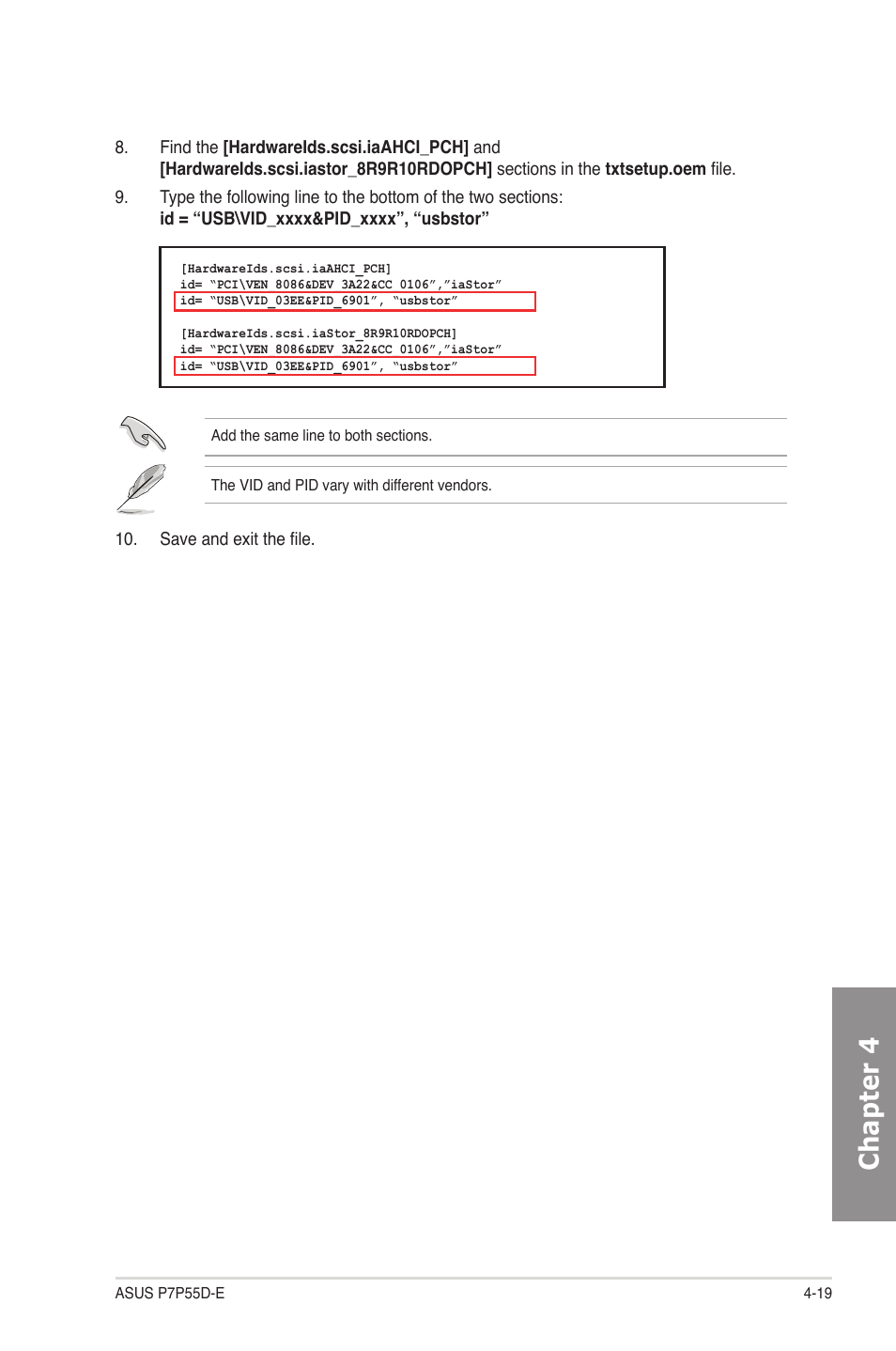 Chapter 4 | Asus P7P55D-E User Manual | Page 121 / 126