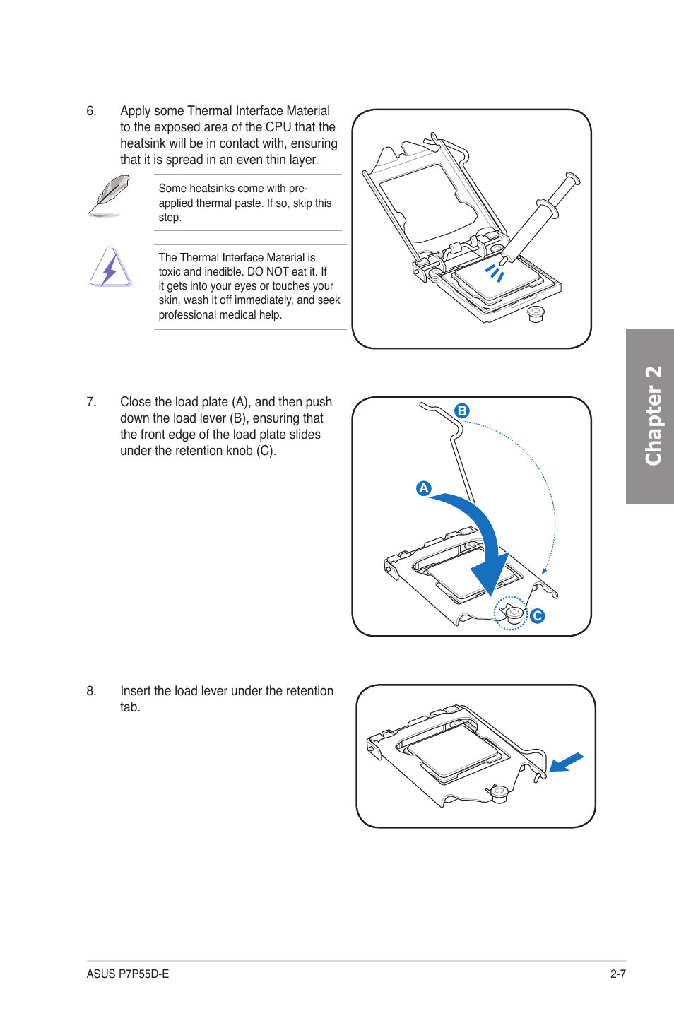 Chapter 2 | Asus P7P55D-E User Manual | Page 25 / 126