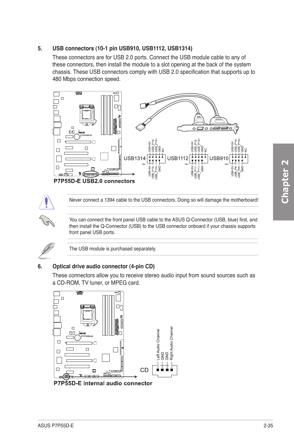 Chapter 2 | Asus P7P55D-E User Manual | Page 53 / 126