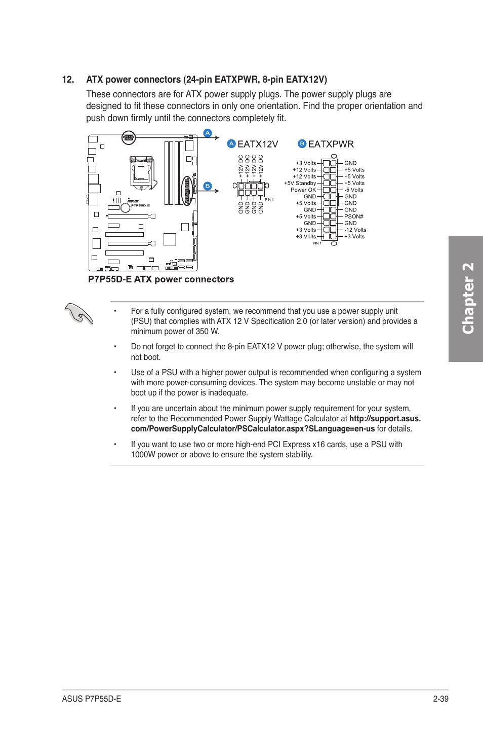 Chapter 2 | Asus P7P55D-E User Manual | Page 57 / 126