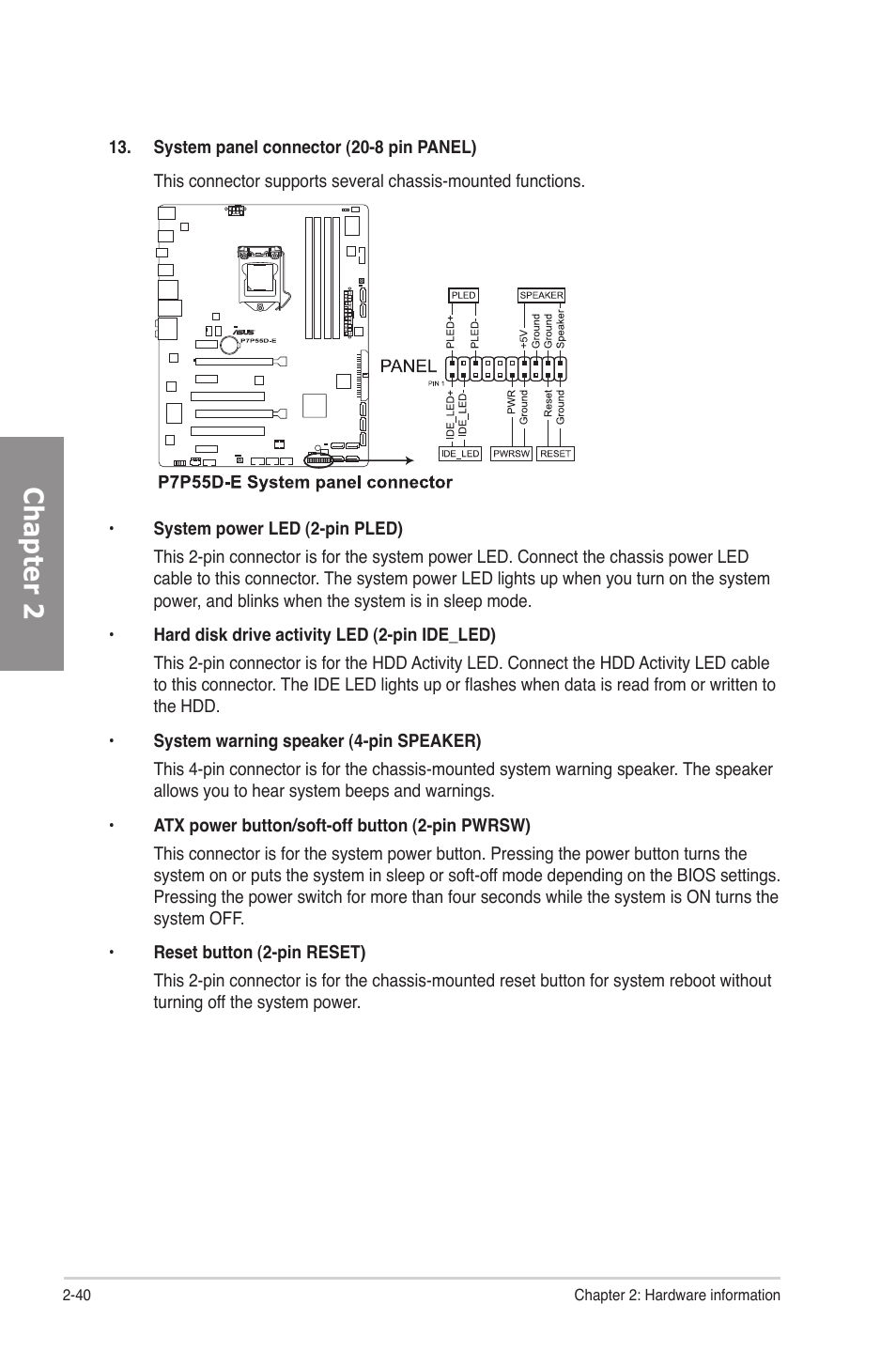 Chapter 2 | Asus P7P55D-E User Manual | Page 58 / 126