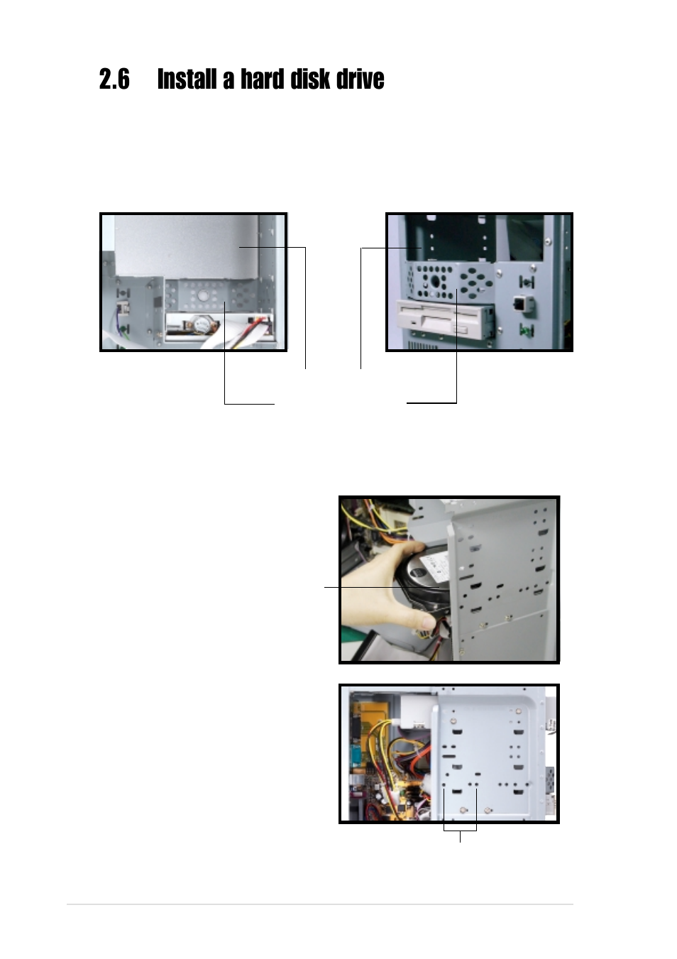 6 install a hard disk drive | Asus Terminator P4 533A User Manual | Page 24 / 98