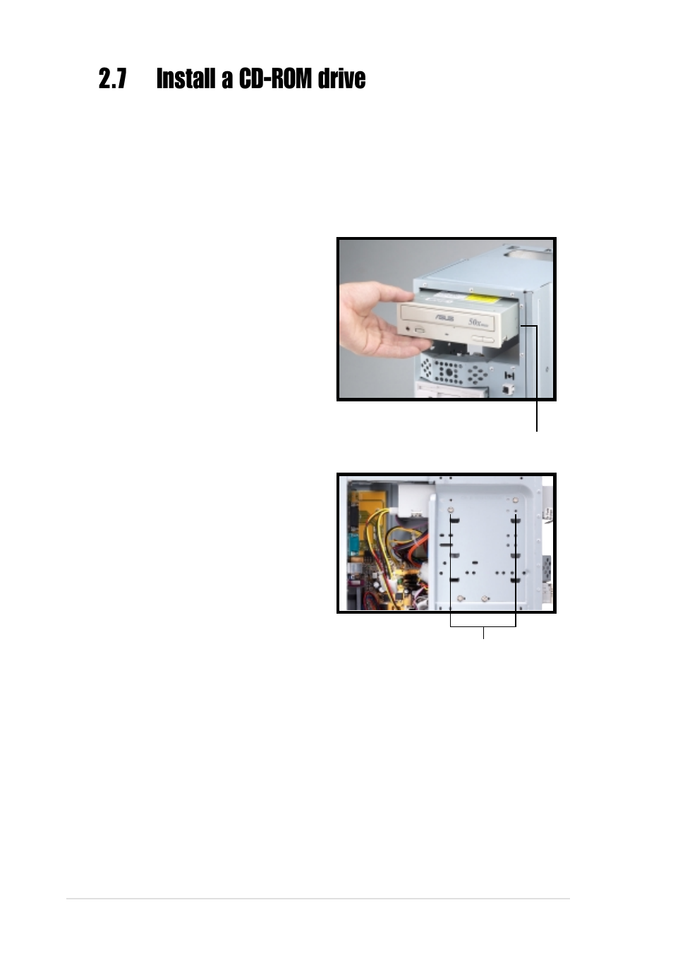 7 install a cd-rom drive | Asus Terminator P4 533A User Manual | Page 26 / 98