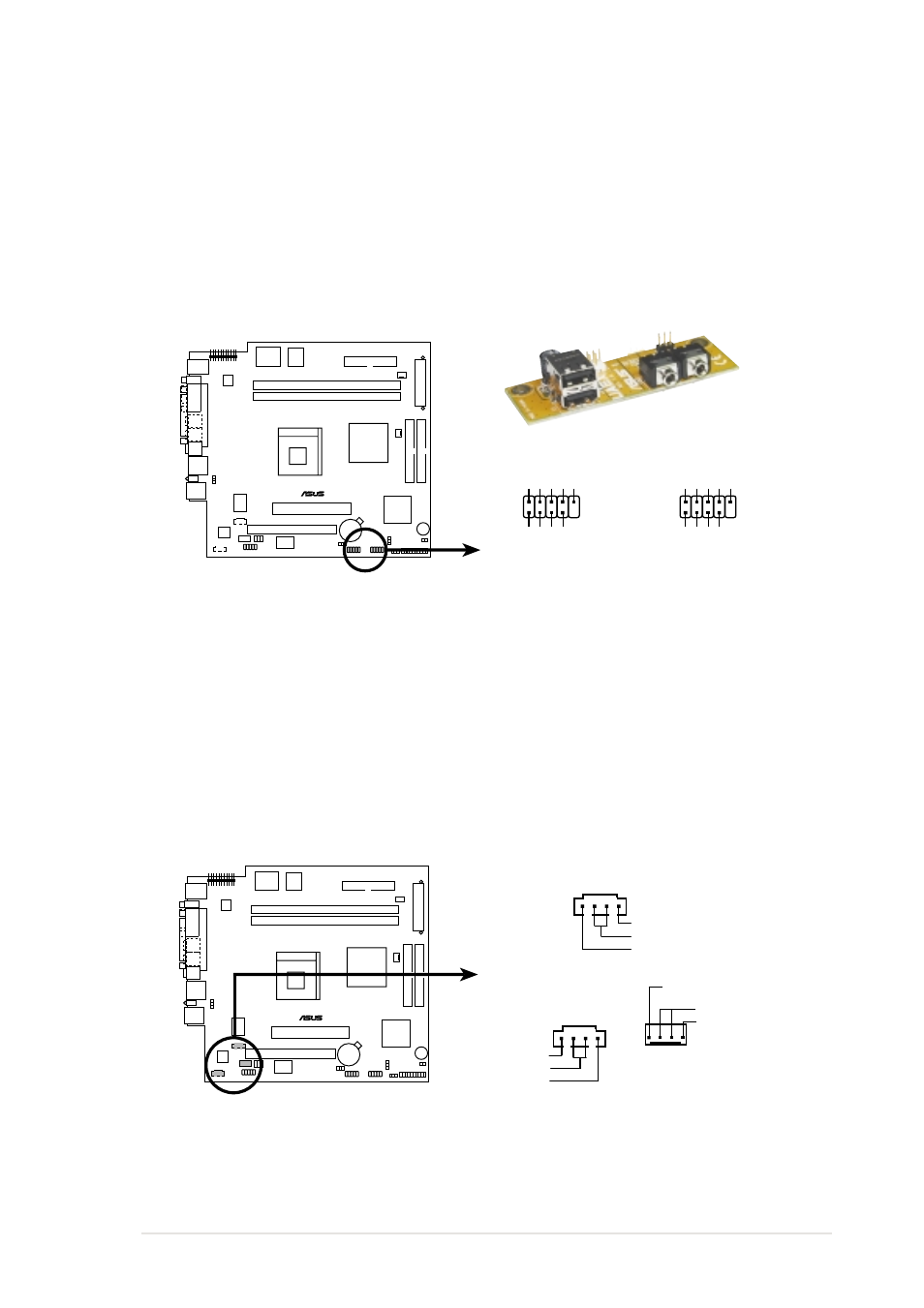 P4sc-ea usb ports, Usb_34 usb_56, P4sc-ea internal audio connectors | Asus Terminator P4 533A User Manual | Page 49 / 98