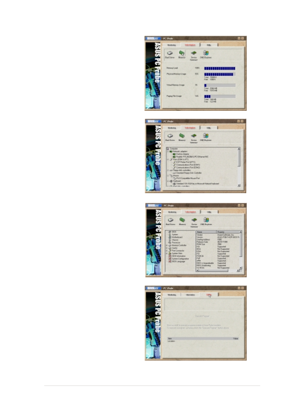 Utility | Asus Terminator P4 533A User Manual | Page 97 / 98