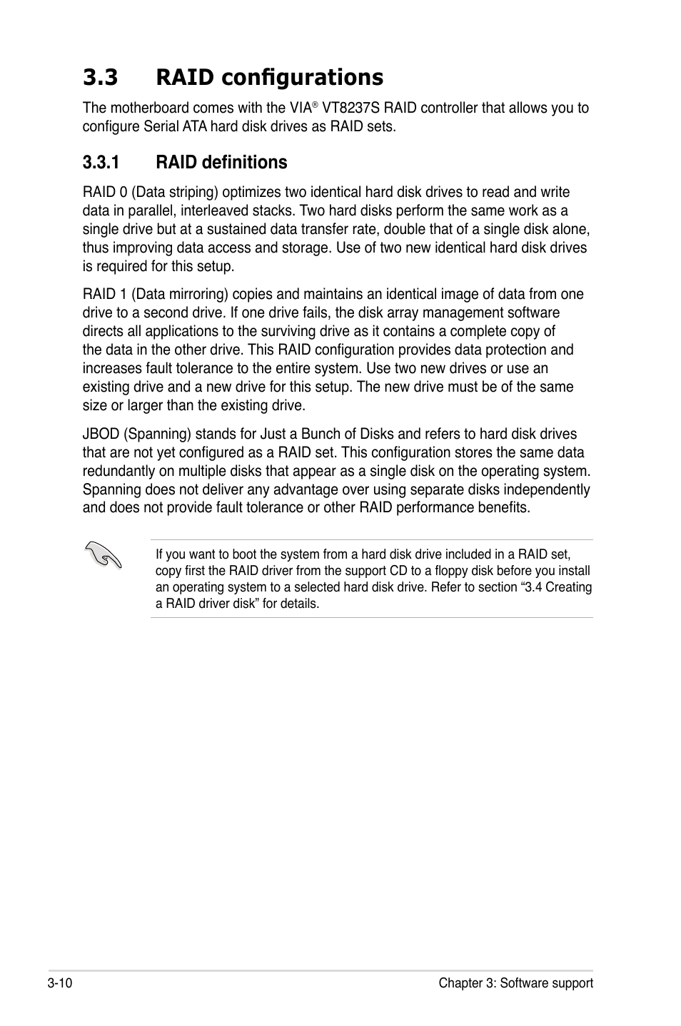 3 raid configurations, 1 raid definitions | Asus P5VD2-VM SE User Manual | Page 94 / 100