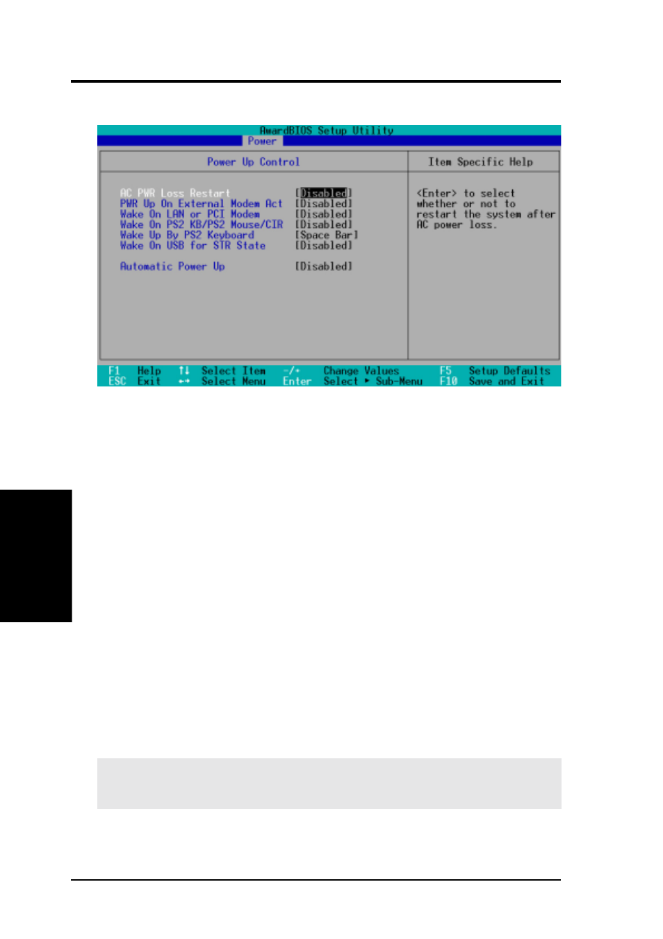 Bios setup, 1 power up control | Asus CUEP2-M User Manual | Page 70 / 102