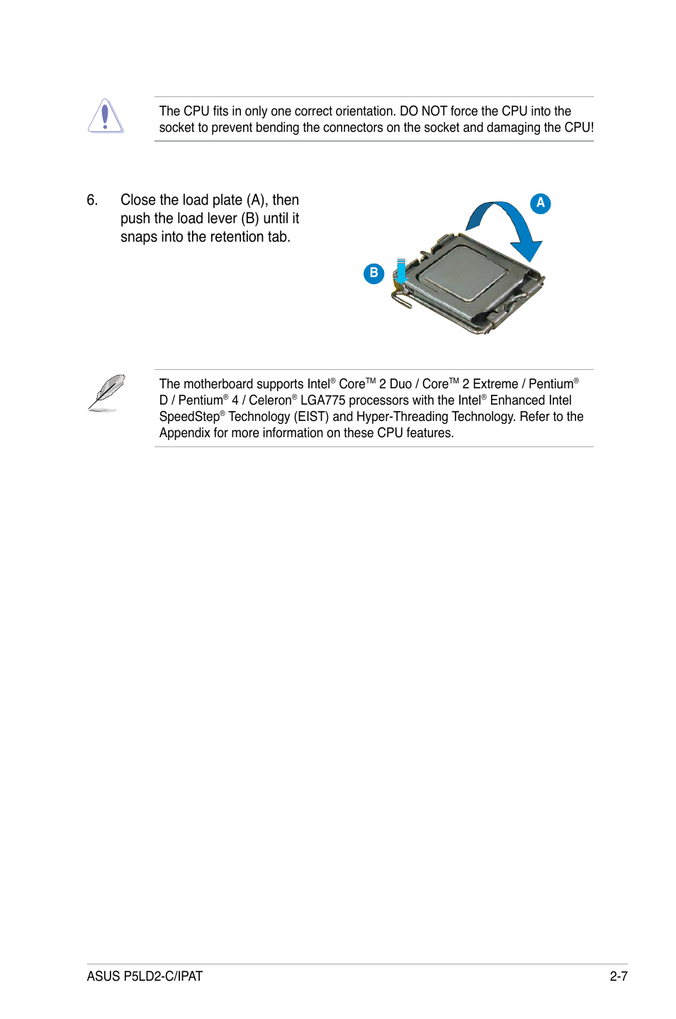 Asus P5LD2-C/IPAT User Manual | Page 27 / 96