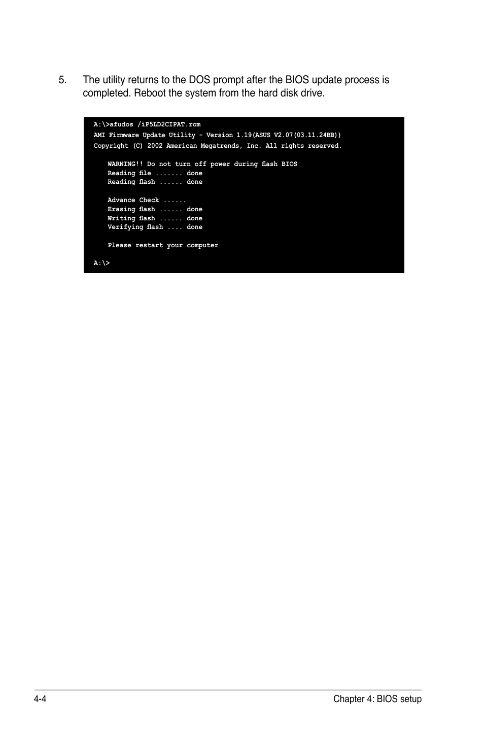 4 chapter 4: bios setup | Asus P5LD2-C/IPAT User Manual | Page 60 / 96