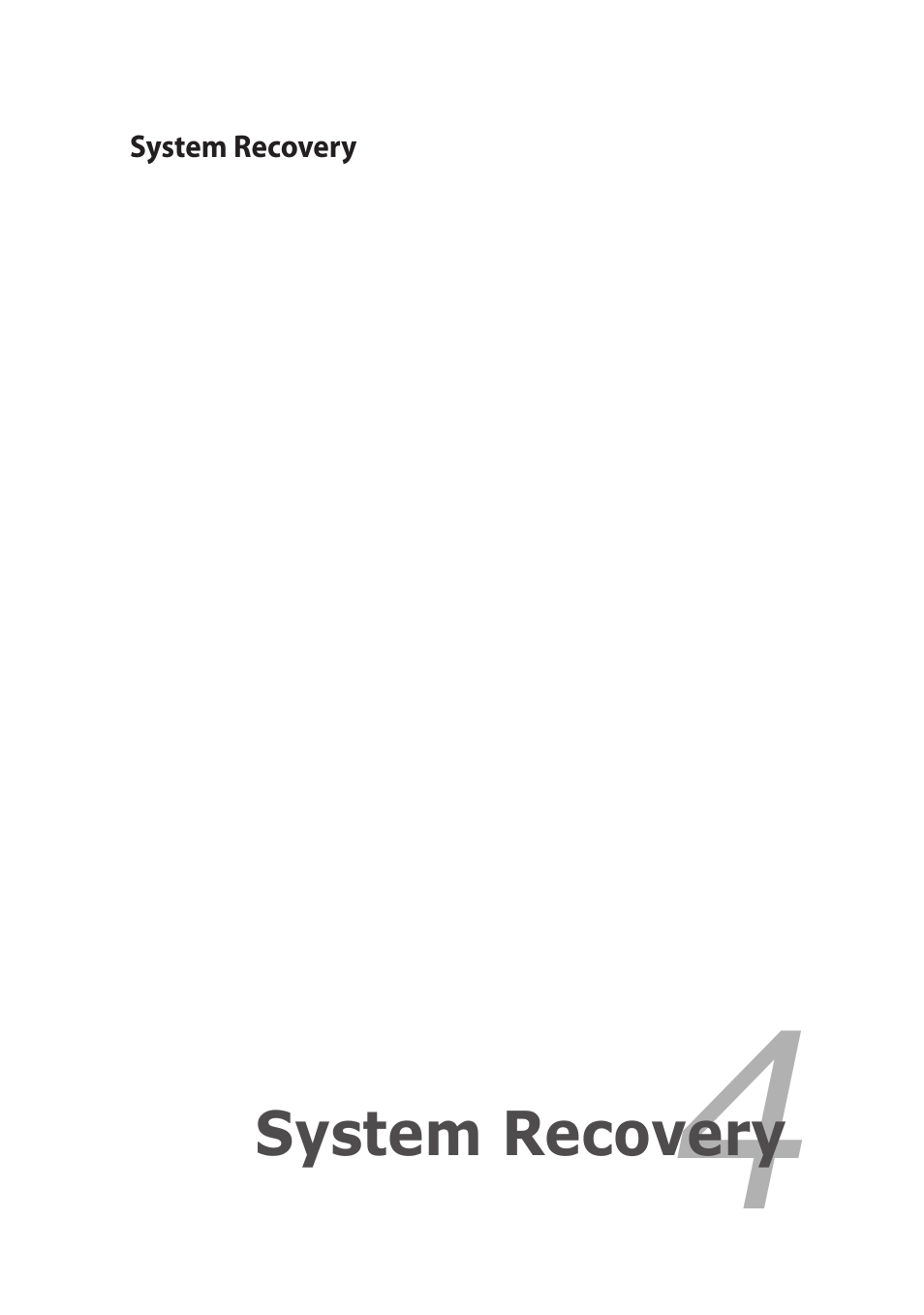 Chapter 4: system recovery, Chapter 4, System recovery | Asus Eee PC X101H User Manual | Page 35 / 50
