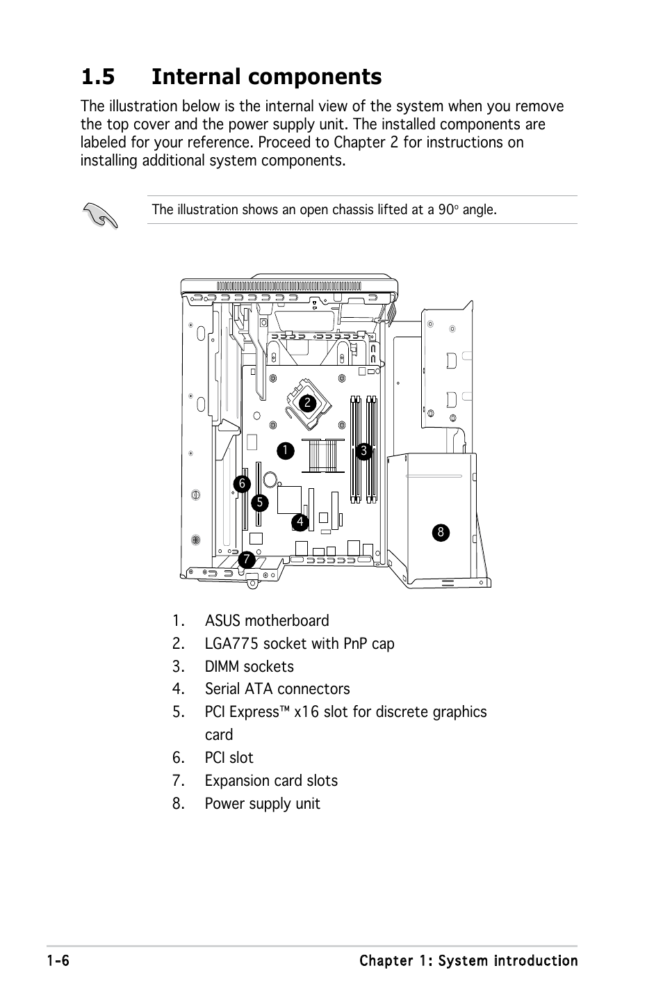 5 internal components | Asus T3-PH1 User Manual | Page 16 / 82