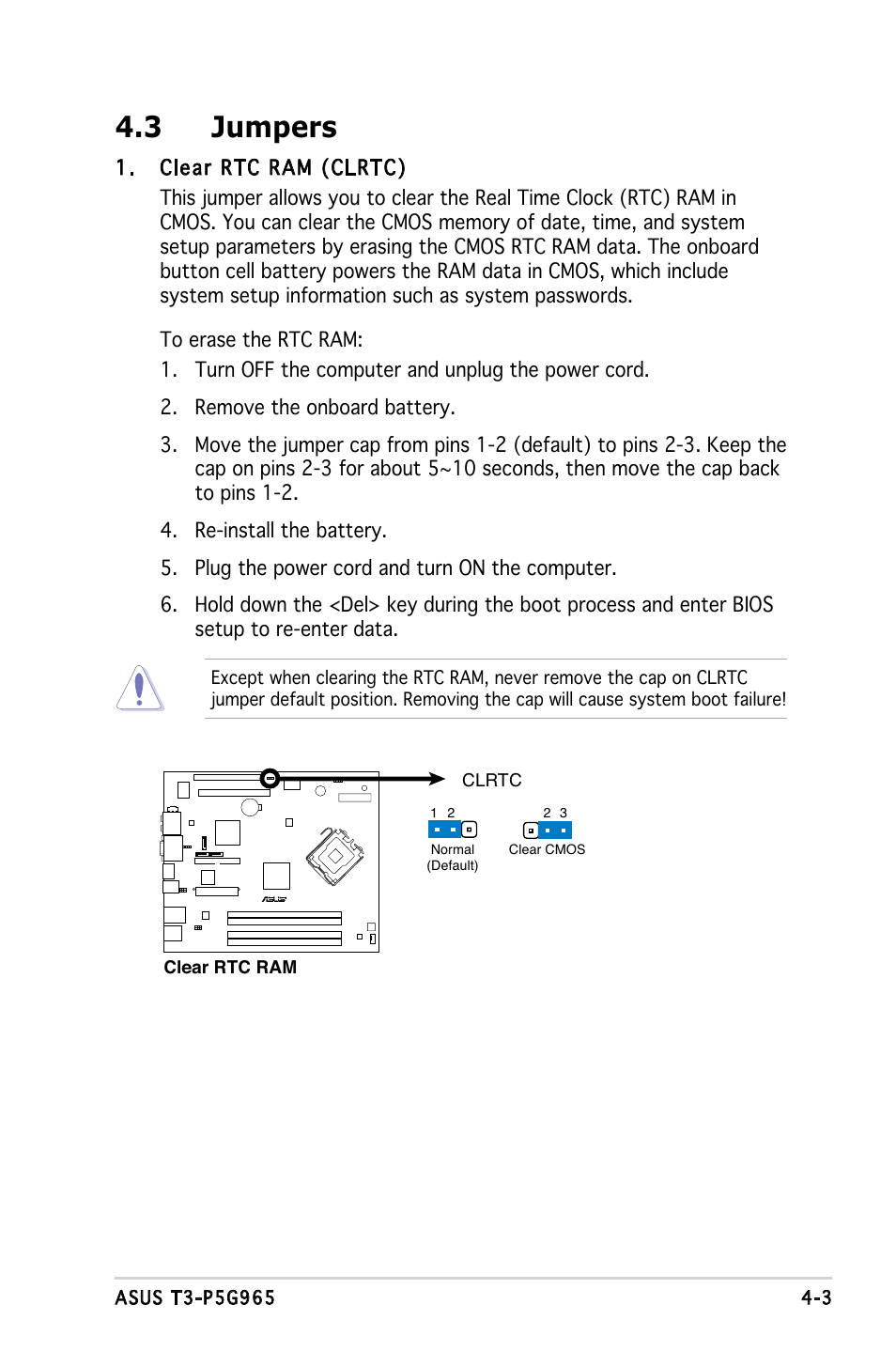 3 jumpers | Asus T3-PH1 User Manual | Page 43 / 82