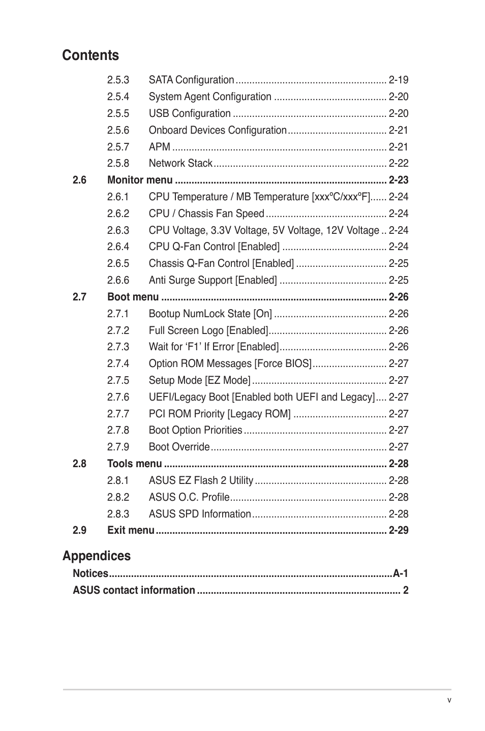Asus P8H77-M LE User Manual | Page 5 / 78