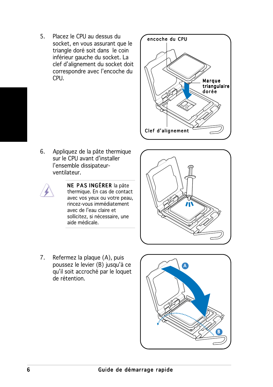 Fran ç ais | Asus V2-PH1 User Manual | Page 16 / 100