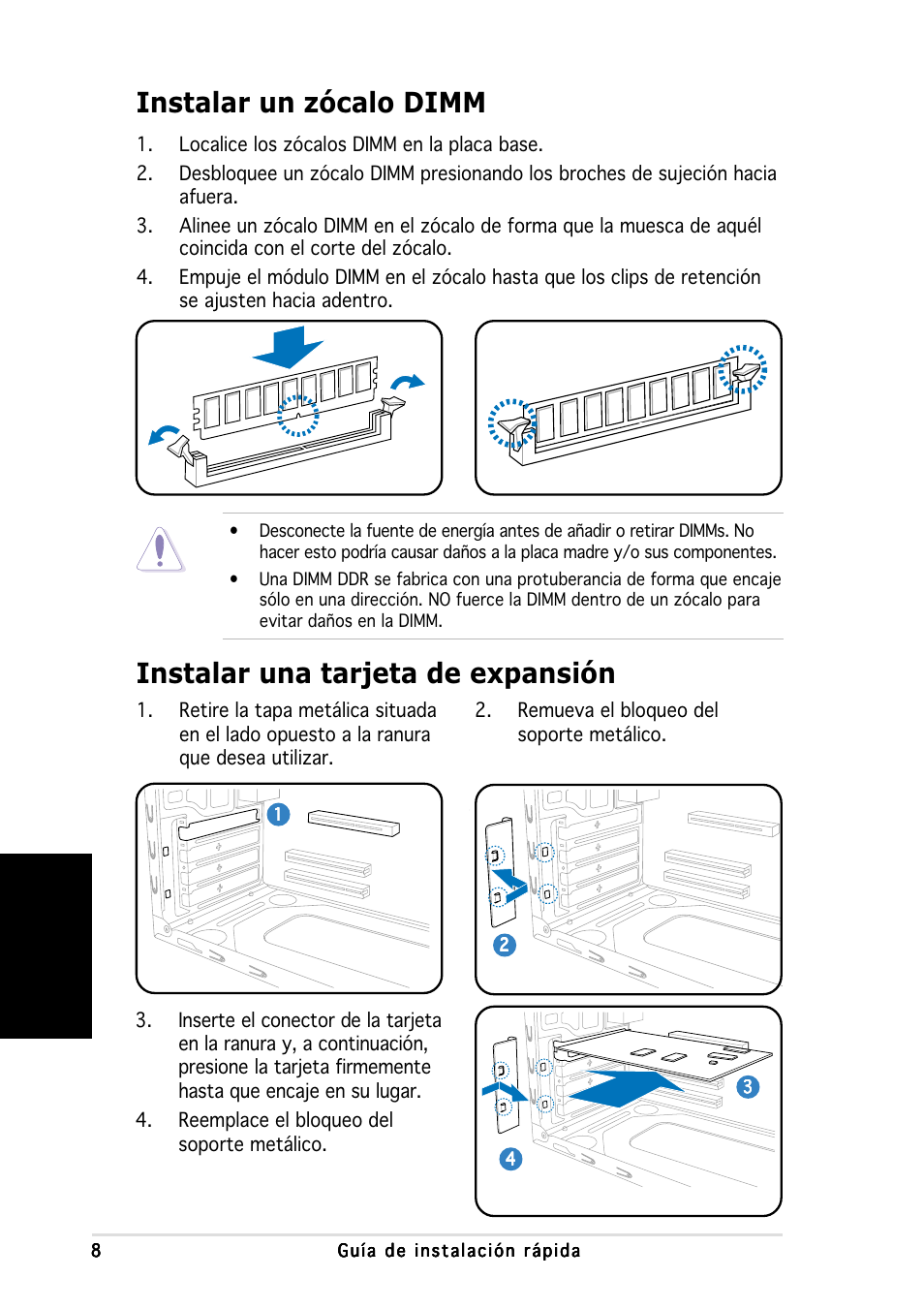 Espa ñ ol | Asus V2-PH1 User Manual | Page 48 / 100