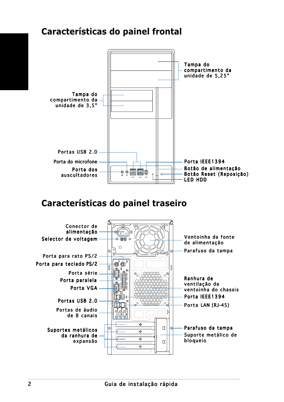 Portugu ê s | Asus V2-PH1 User Manual | Page 62 / 100