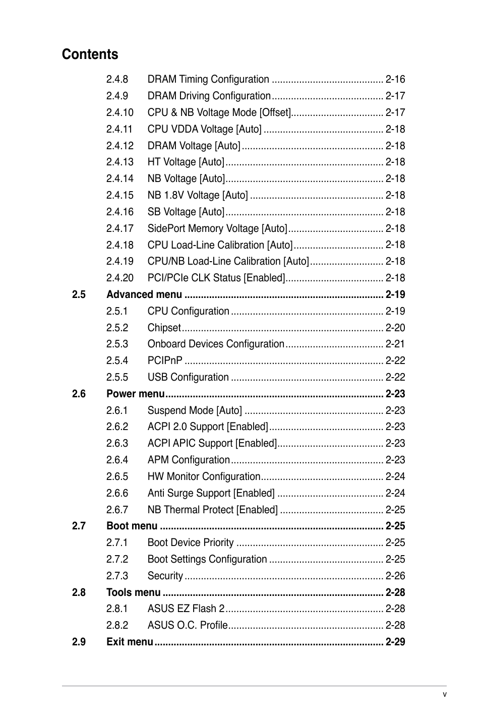 Asus M5A88-M EVO User Manual | Page 5 / 80