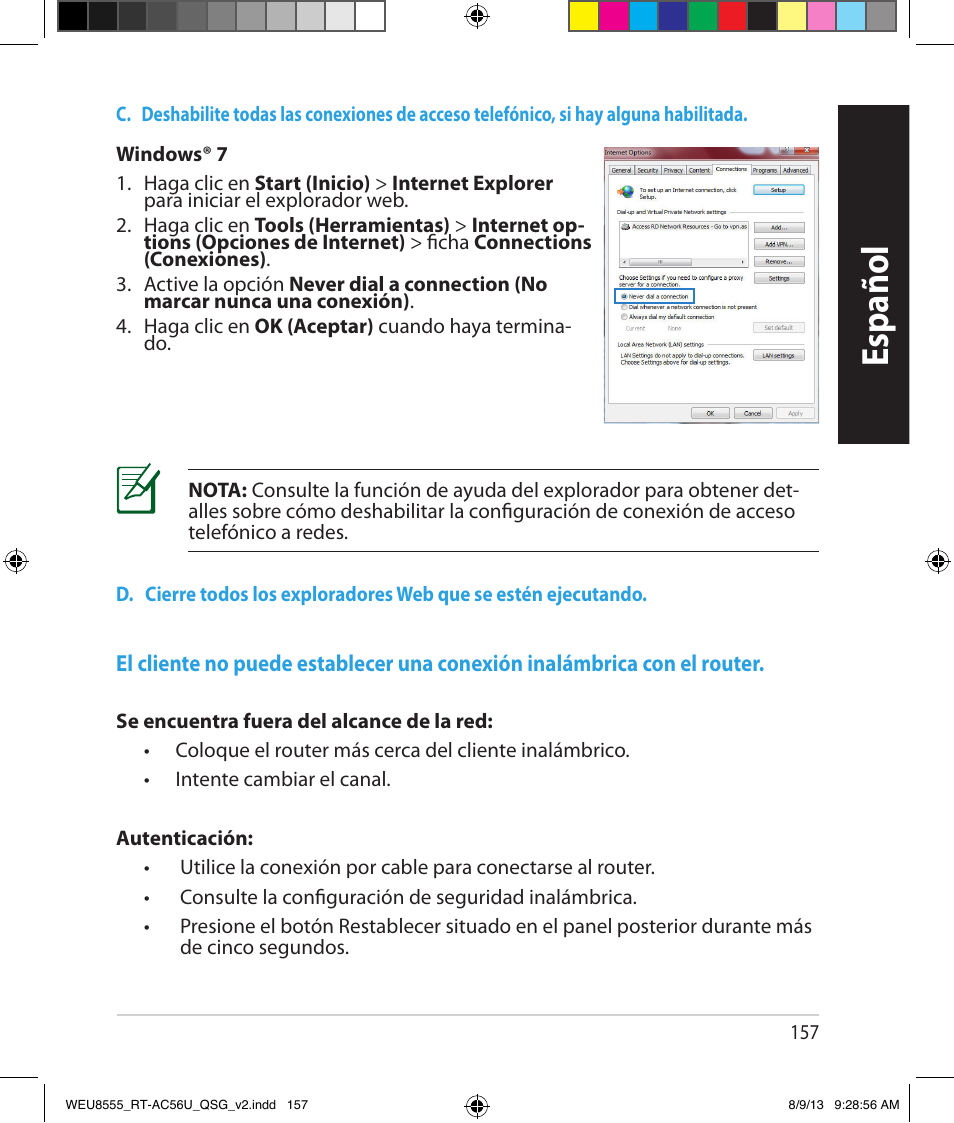 Español | Asus RT-AC56U User Manual | Page 157 / 182