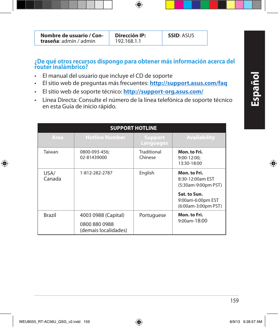 Español | Asus RT-AC56U User Manual | Page 159 / 182