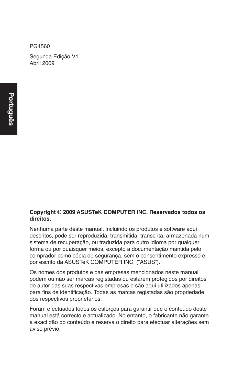 Português | Asus CG5290 User Manual | Page 186 / 262