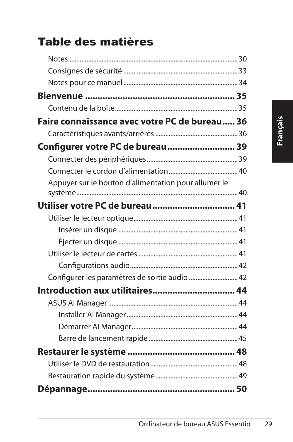 Asus CG5290 User Manual | Page 29 / 262