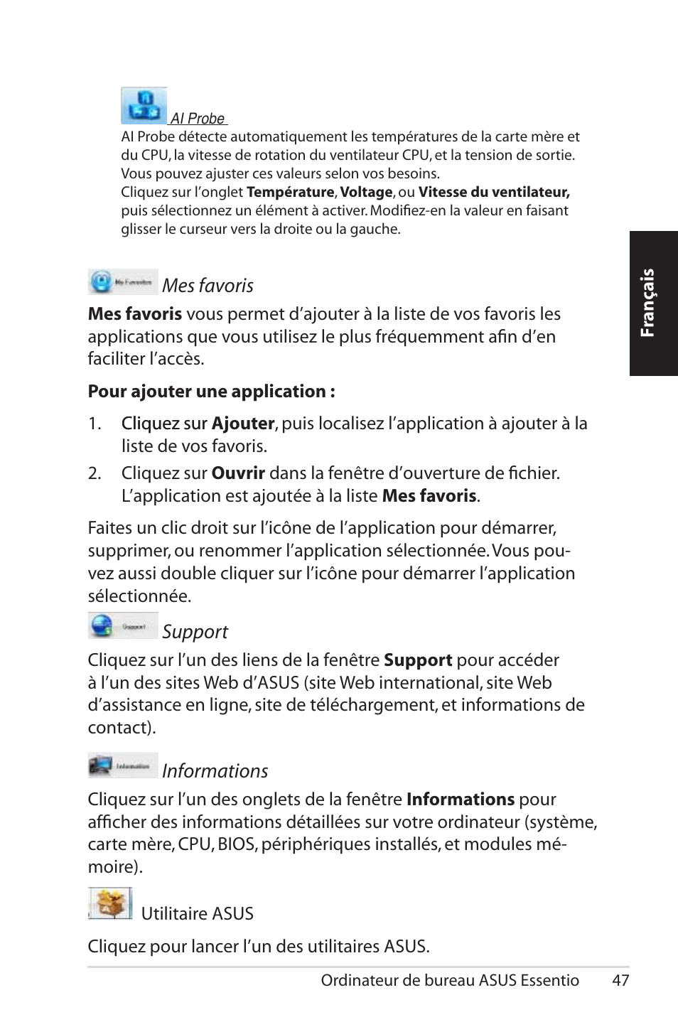 Asus CG5290 User Manual | Page 47 / 262