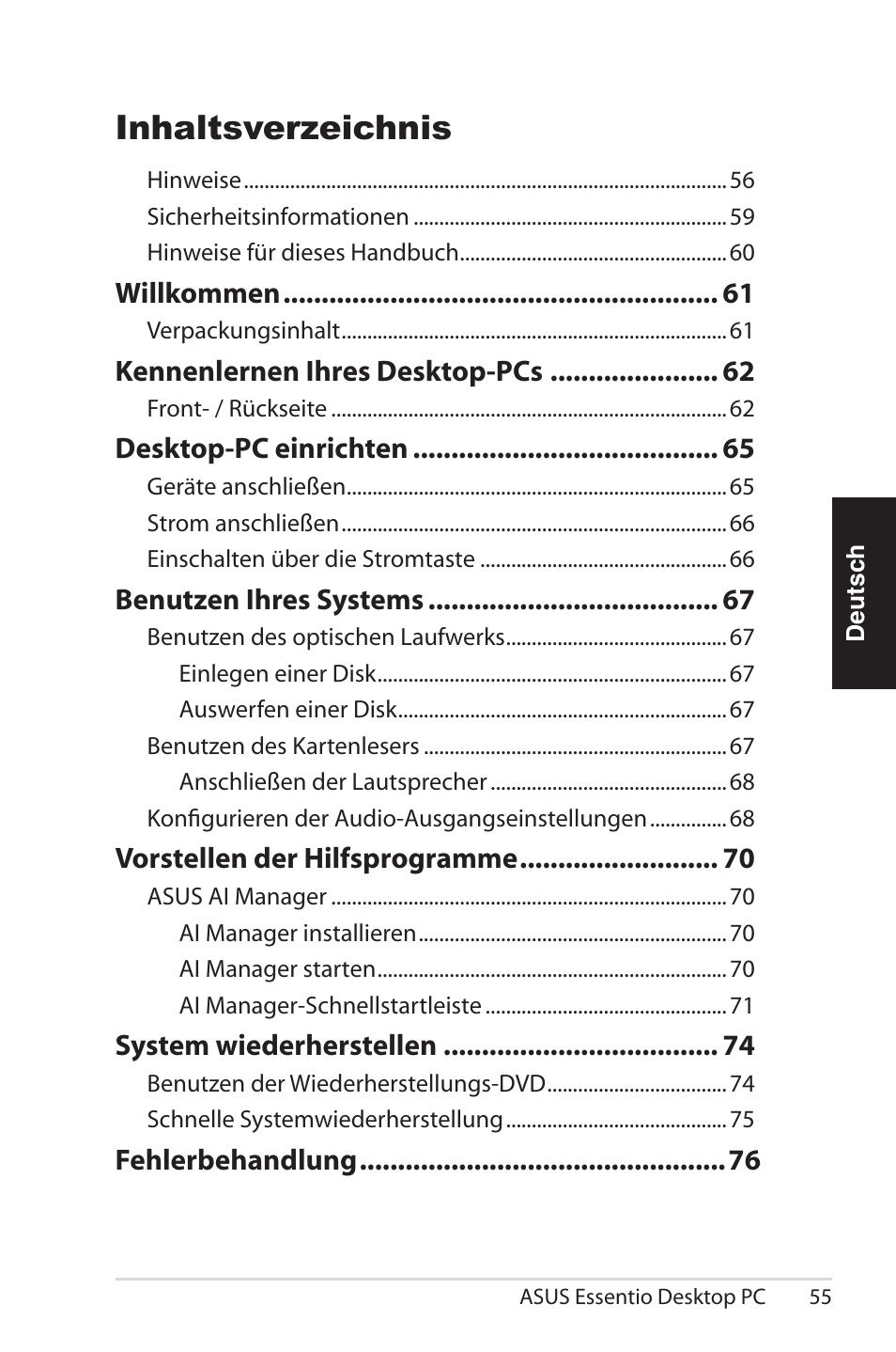 Asus CG5290 User Manual | Page 55 / 262