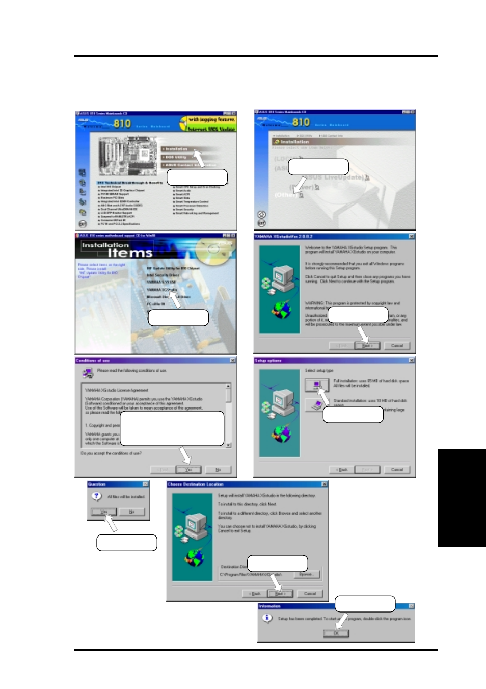 Software setup, 4 yamaha xgstudio | Asus MEW-L User Manual | Page 95 / 128