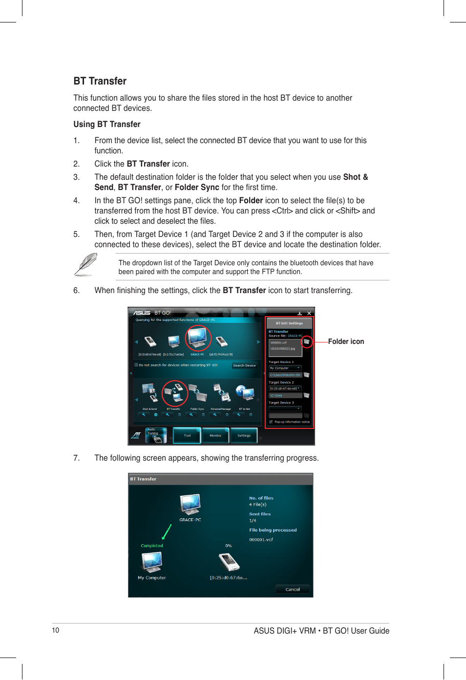 Bt transfer | Asus P8P67 User Manual | Page 10 / 20