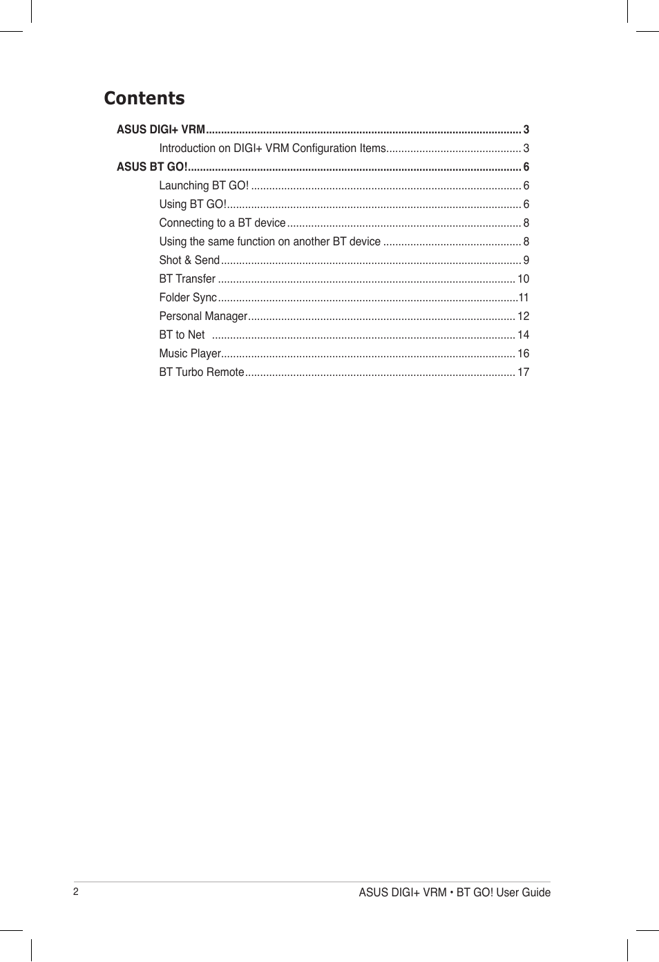 Asus P8P67 User Manual | Page 2 / 20