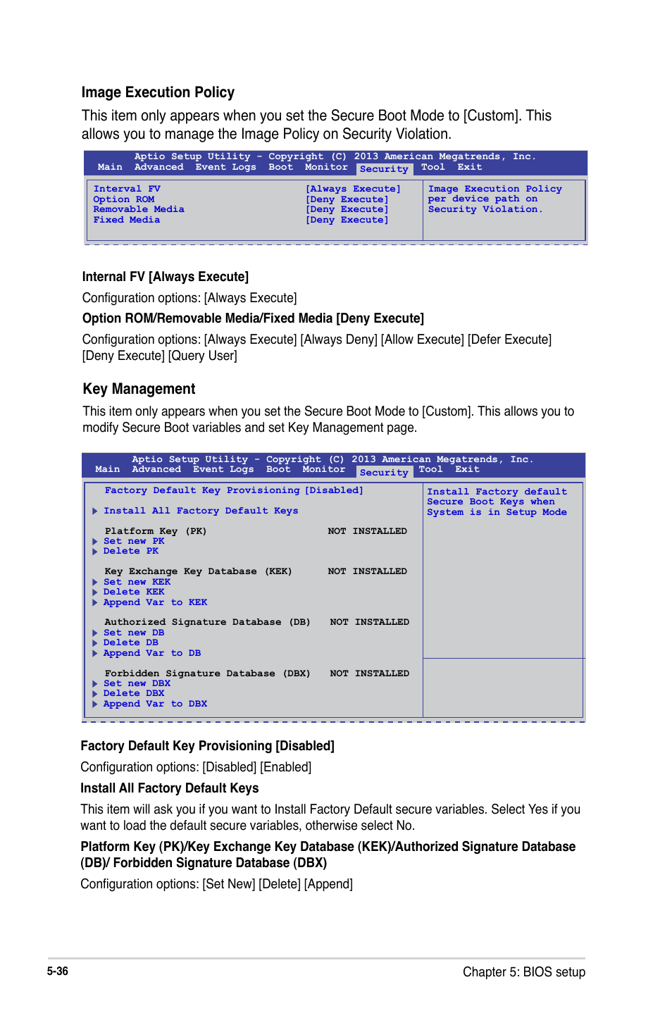 Key management | Asus RS300-E8-RS4 User Manual | Page 106 / 158