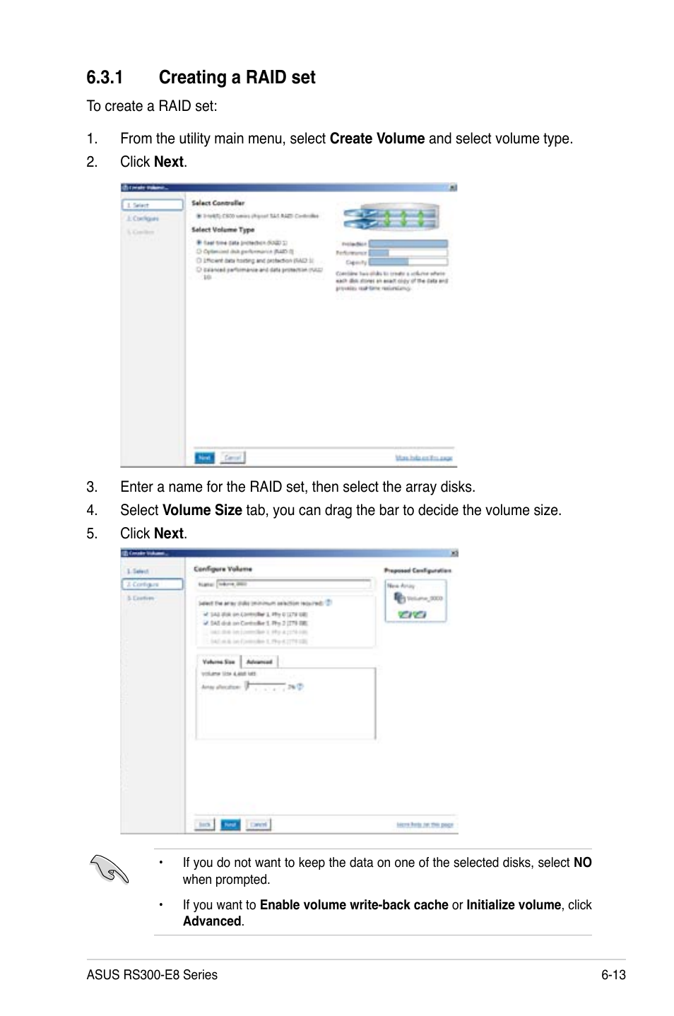 1 creating a raid set | Asus RS300-E8-RS4 User Manual | Page 121 / 158
