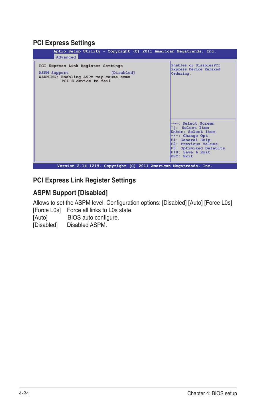 Pci express settings | Asus Z9NR-D12 User Manual | Page 88 / 190