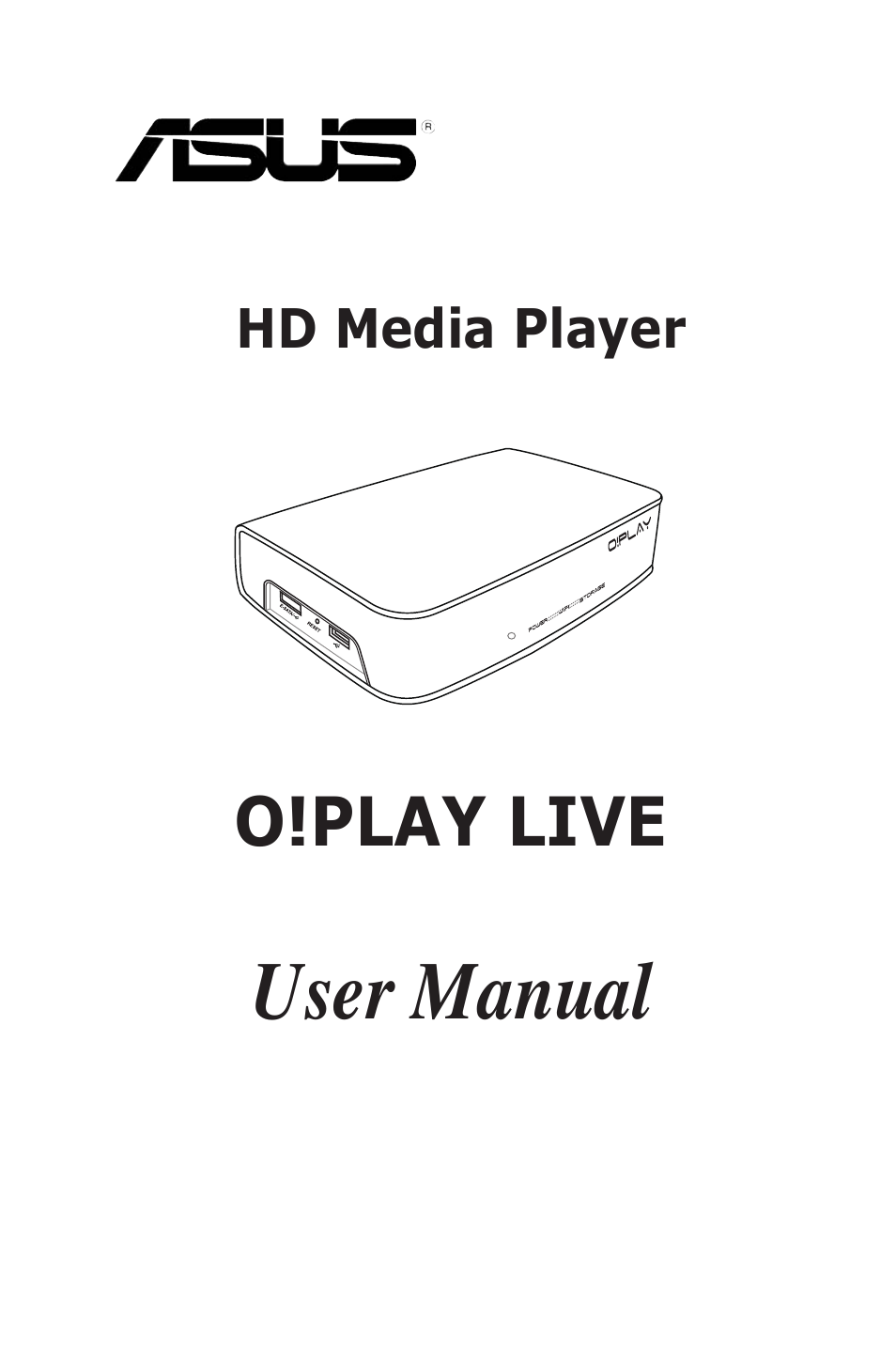 Asus O!Play Live User Manual | 66 pages