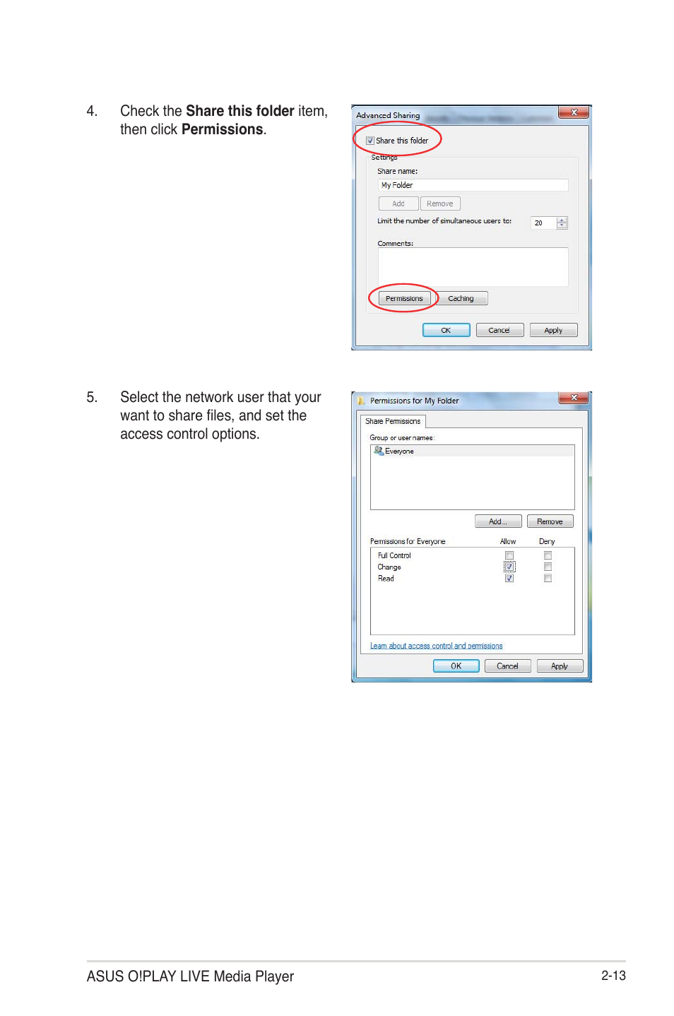 Asus O!Play Live User Manual | Page 33 / 66