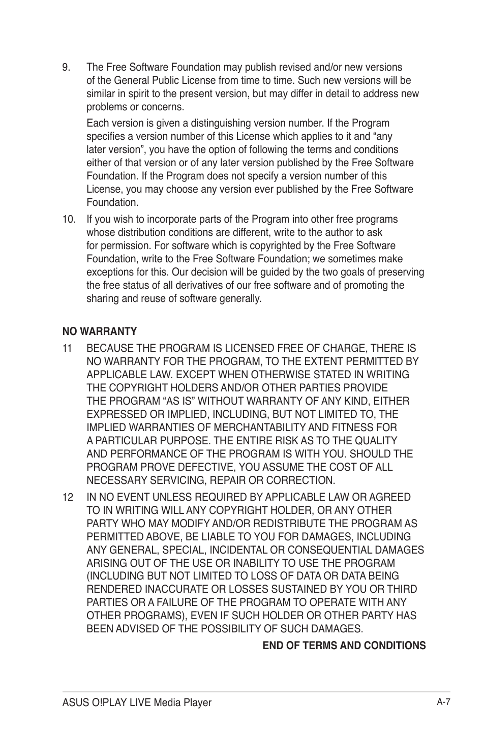 Asus O!Play Live User Manual | Page 65 / 66