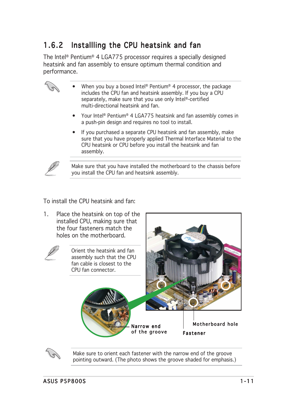 Asus P5P800S User Manual | Page 23 / 88